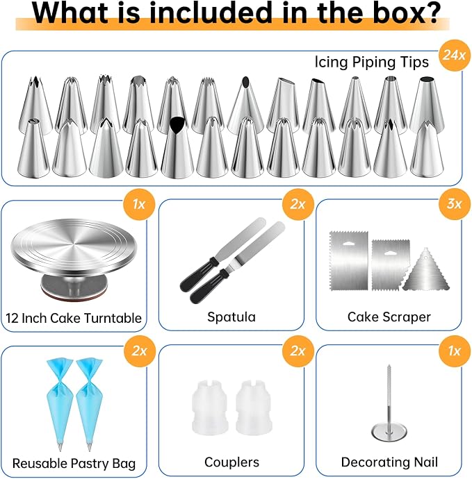 Cake Decorating Kit 35 Pieces - Image 4