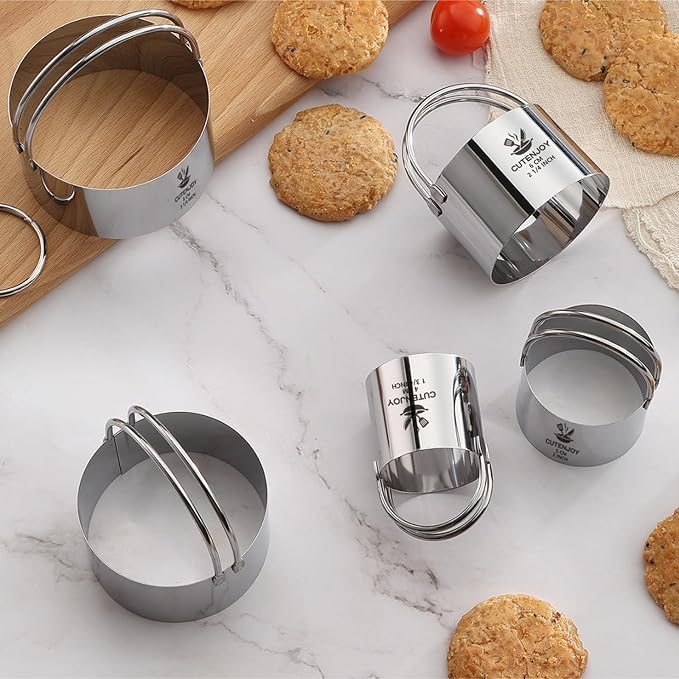 Cookie Cutters, Round Biscuit Cutter Set - Image 8