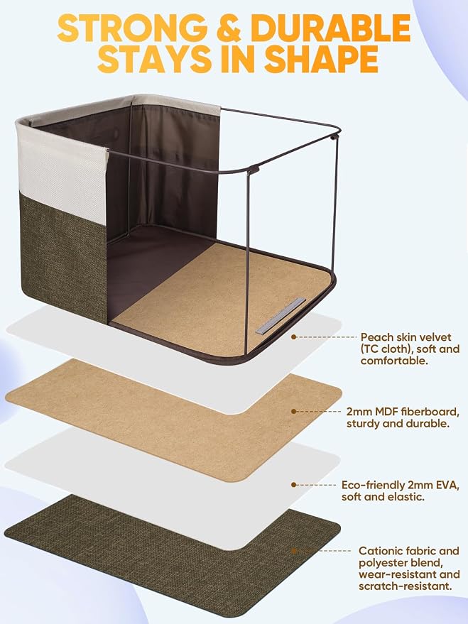 BALEINE 2 Pack Fabric Closet Storage Bins - Image 3