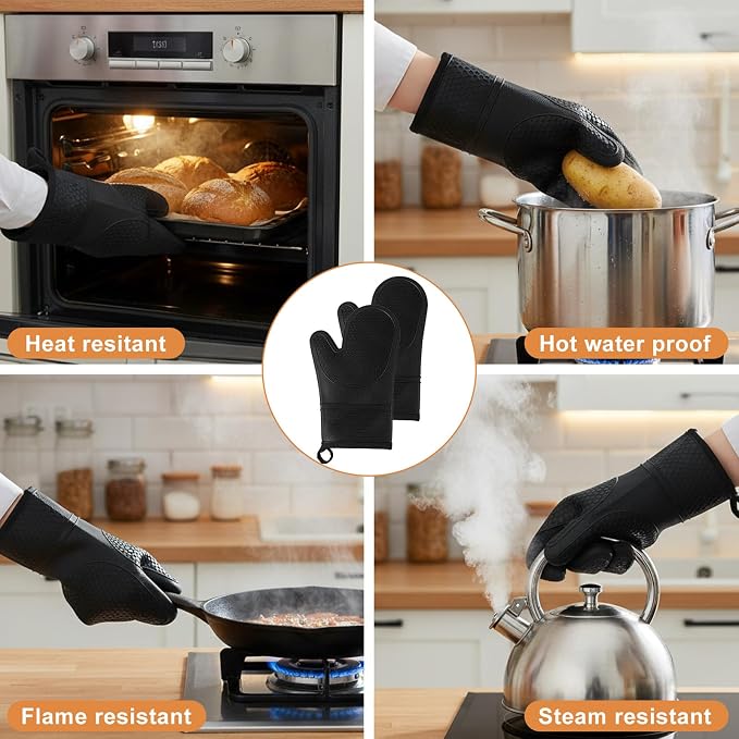6 Pcs Oven Mitts and Pot Holders Sets - Image 6