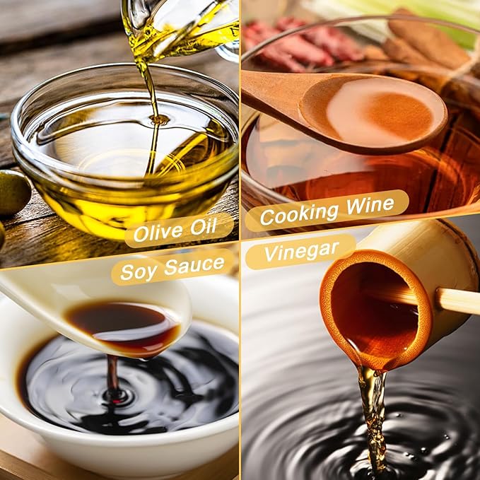 Olive Oil Dispenser Bottle, Oil and Vinegar Dispenser Set - Image 8