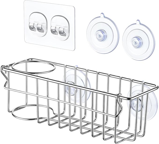 3-In-1 Sponge Holder for Kitchen Sink - Image 3