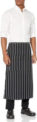 Uncommon Threads unisex adult Full Apron, Chalk Stripe, One Size US by Uncommon+Threads