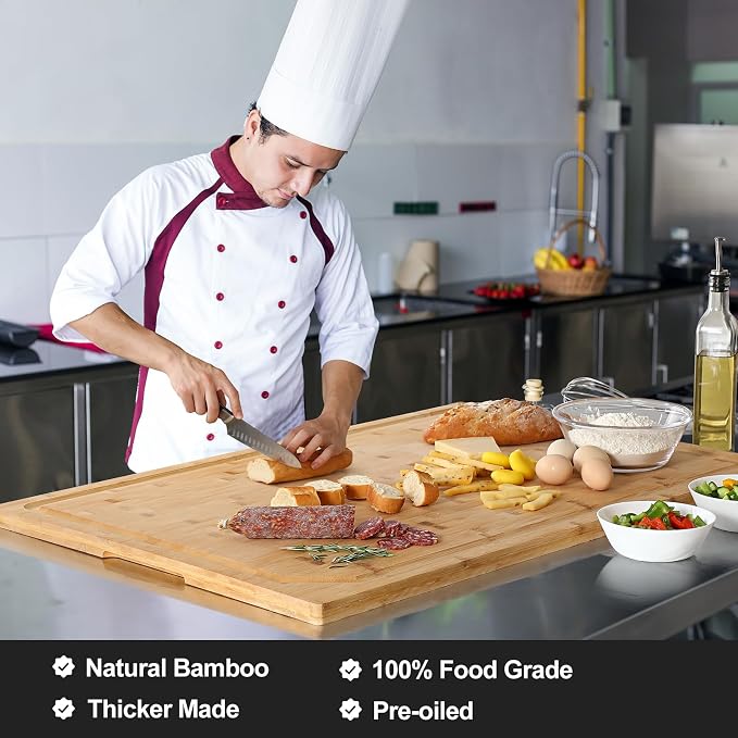 36 x 24 Extra Large Bamboo Cutting Board - Image 3