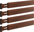 DUCOO 4 PCS Drawer Divider, 2.3" High Expandable Separators by Unknown