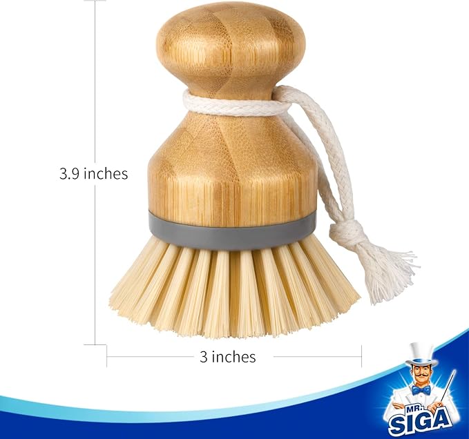 MR.SIGA Bamboo Palm Brush, Scrub Brush - Image 7
