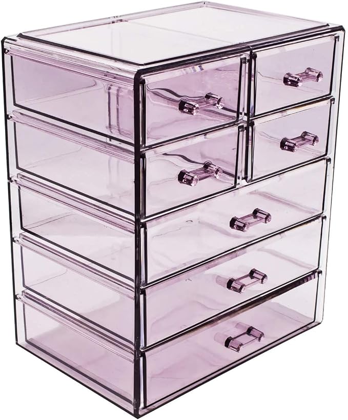 Sorbus Acrylic Makeup Organizer Set, 7-Drawer Vanity & Countertop Cosmetic - Image 8
