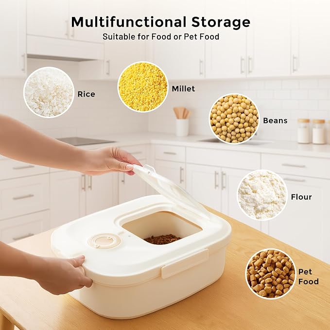 ZOMISIA 40-50lbs Dog Food Storage Container, Large Capacity Collapsible - Image 8