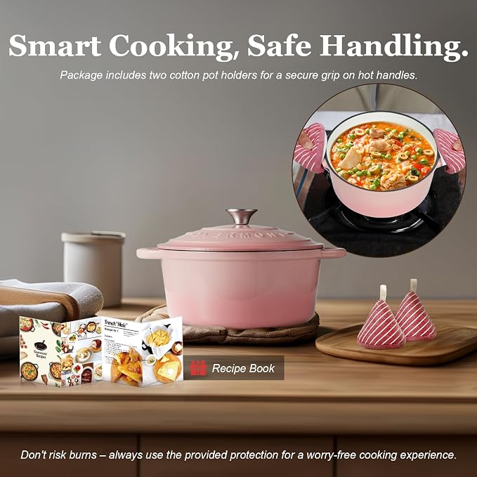 Overmont Enameled Cast Iron Dutch Oven - Image 6