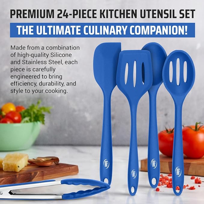 Kaluns Silicone Kitchen Utensils Set 24 Pcs Cooking Utensils Set - Image 3