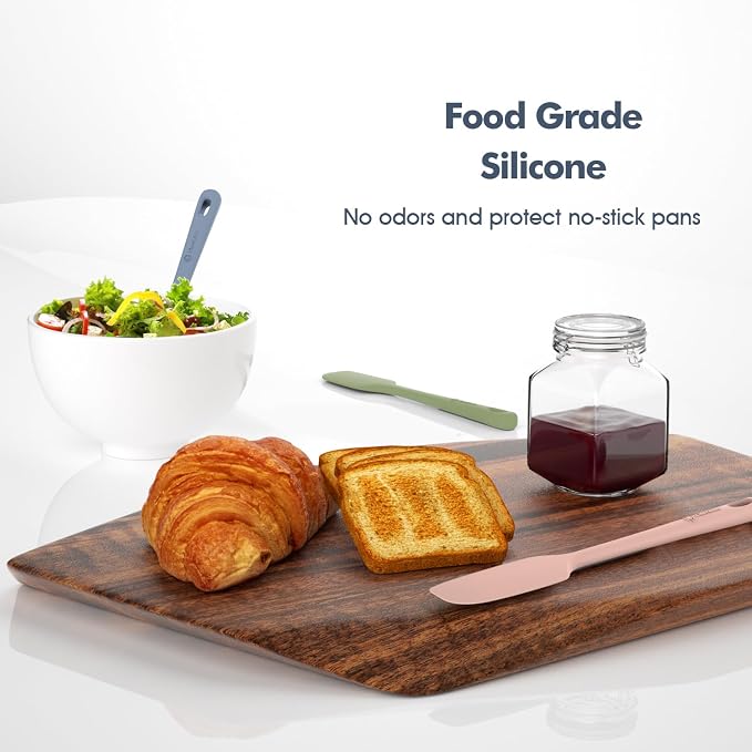 ChefAide 3 Pieces Silicone Spatula Set, Food Grade Rubber Spatula, Upgrade - Image 6