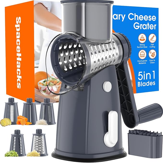 Rotary Cheese Grater Hand Crank by SpaceHacks