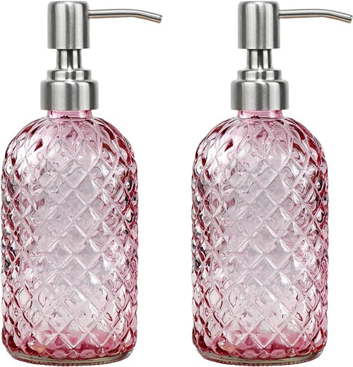 16 oz Soap Dispenser with 304 Rustproof Stainless Steel Pump, Bathroom by SDlumeiy