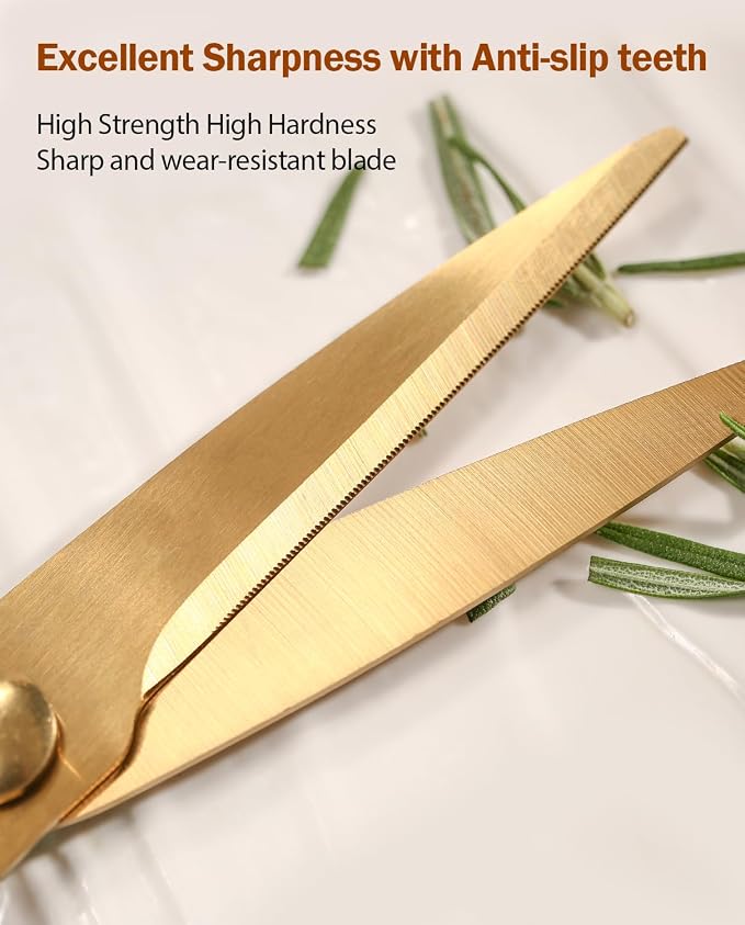 Kitchen Shears Scissors&Sharp Scissors, ARCHIKING 8.0inch Cooking Scissor-Meat - Image 2