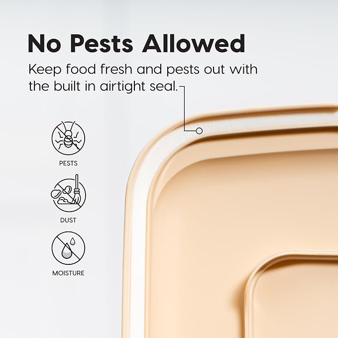 IRIS USA Dog Food Storage Container 58 lbs, Attachable Wheels, - Image 7