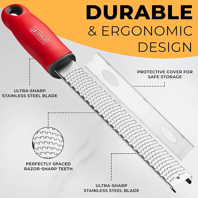 Orblue Lemon Zester & Cheese Grater - Image 4