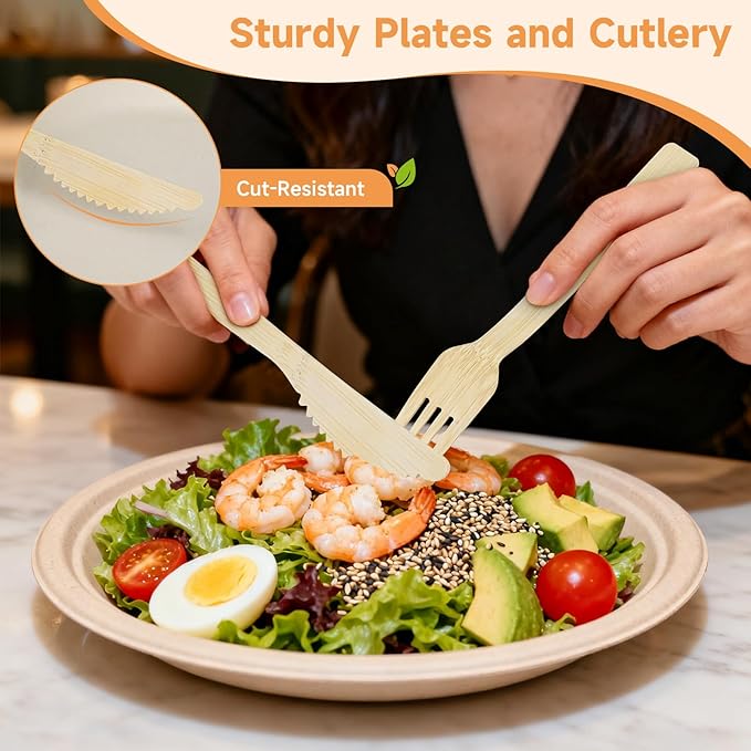 Compostable Disposable Dinnerware Set - Image 4
