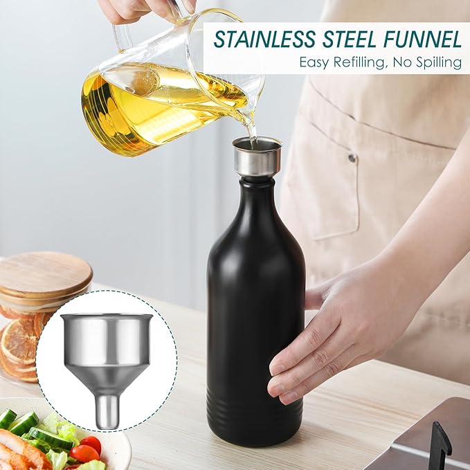 vancasso 20 Oz Ceramic Olive Oil Dispenser Bottle, Bottle Dispenser - Image 4