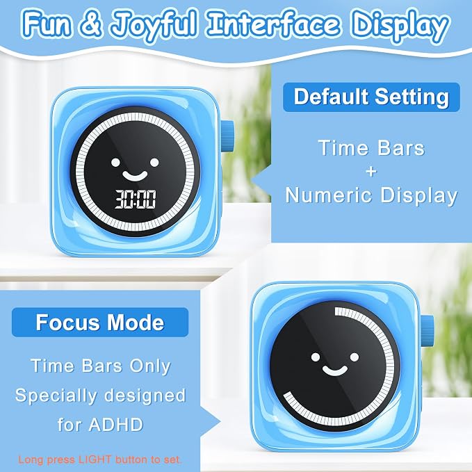 Visual Timer for Kids, 99 Minute Digital Cute Kids Visual Timer Classroom Timer - Image 4