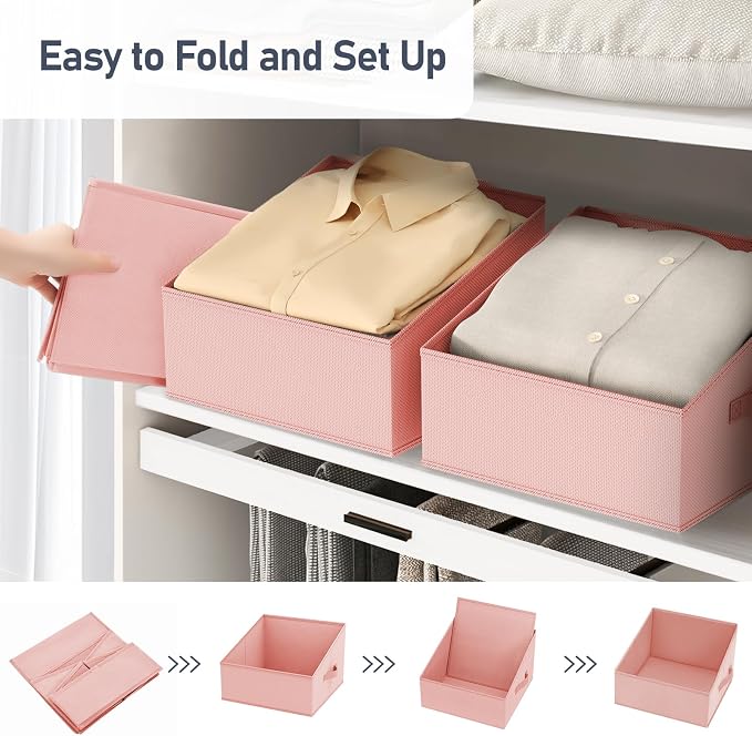 DIMJ Closet Storage Bins 10 Pack - Image 3