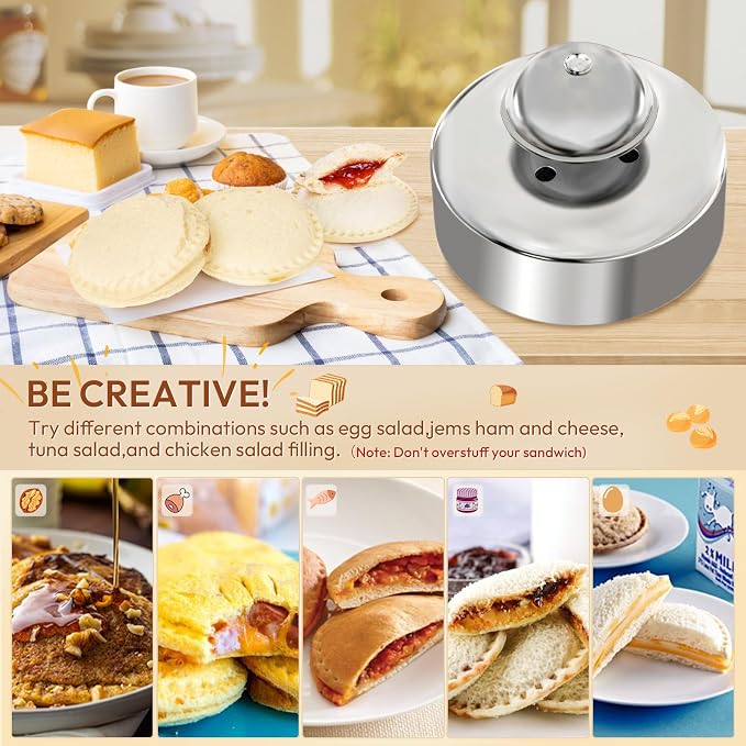 Gelbira Sandwich Cutter, Sandwich Cutter and Sealer, Sandwich Maker, Peanut - Image 5