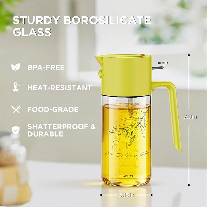 PLAPITATE 17oz/500ml Premium Olive Oil Sprayer - Image 8