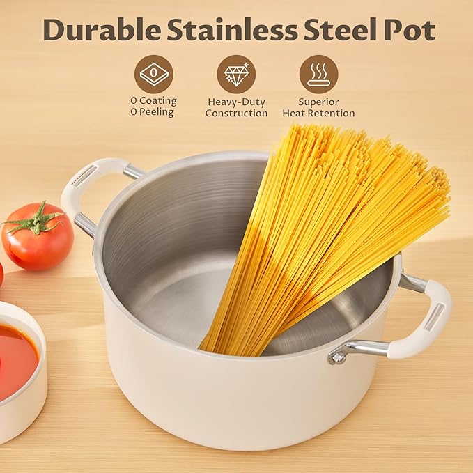 6 Quart Nonstick Stock Pot - Image 3