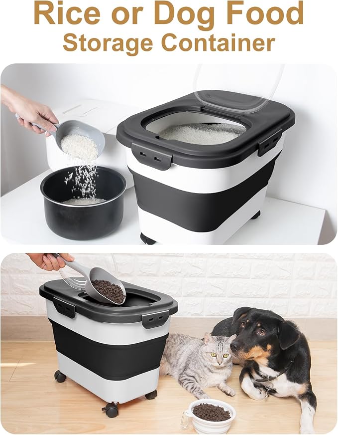 20-30 Lbs Rice Storage Container, Collapsible Food Storage Containers - Image 6