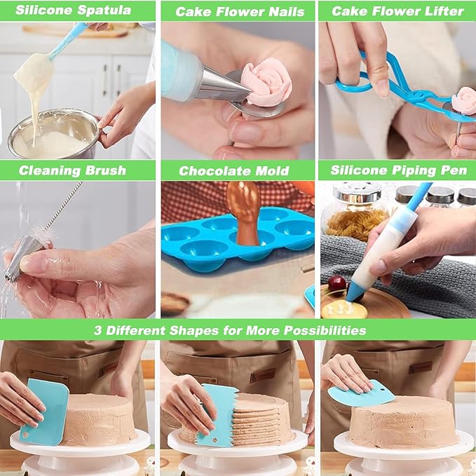 Suuker Cake Decorating Tools Supplies Kit, 236 Pieces Baking Accessories - Image 8