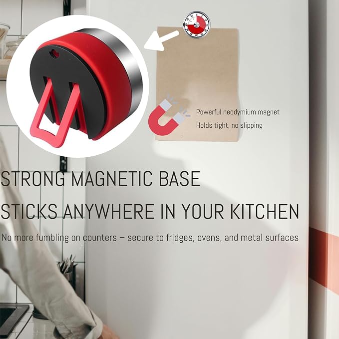 Kitchen Magnetic Visual Cooking Mechanical Timer - Image 4