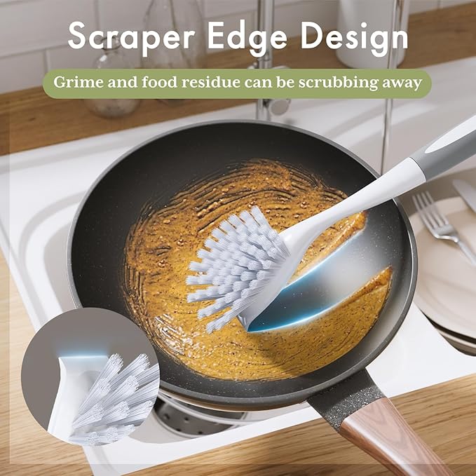 Amazer Dish Brush, 2 Pack Dish Scrubber - Image 5