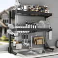 Over Sink Dish Drying Rack, 3-Tier Full Stainless Steel Drainer Dish Rack by CUISIBOT