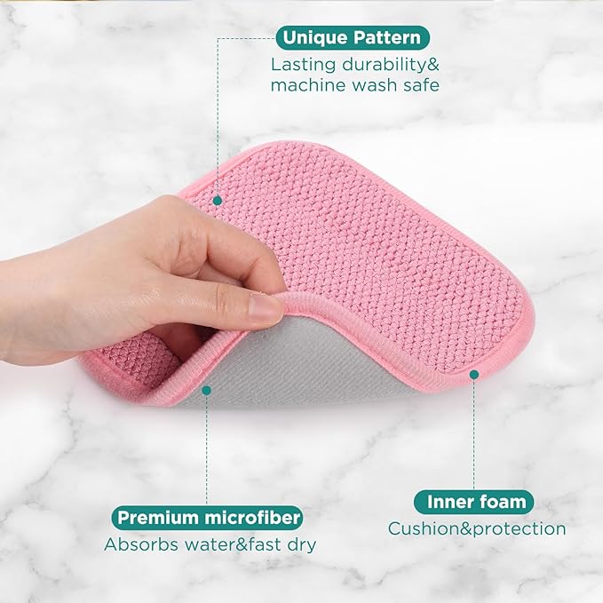 GeeRic Microfiber Dish Drying Mat, Super Absorbent Kitchen Dish Drying Pad - Image 3
