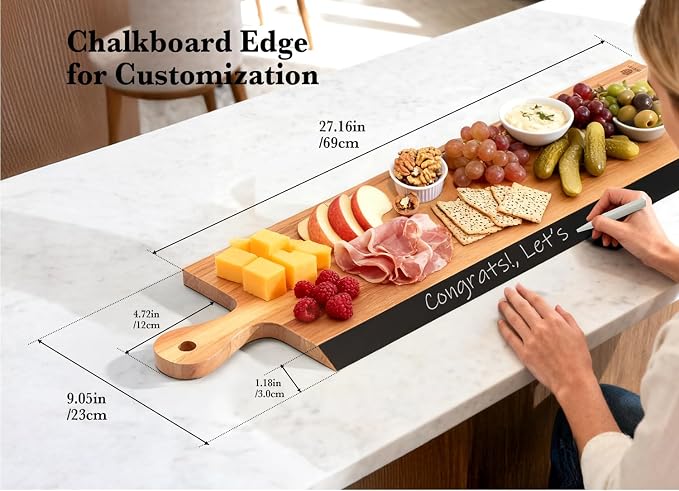 32" Acacia Charcuterie Board - Image 4