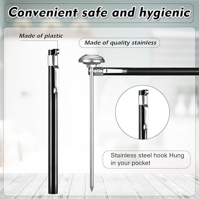 Xuhal 6 Pcs Stainless Steel Kitchen Thermometer - Image 3