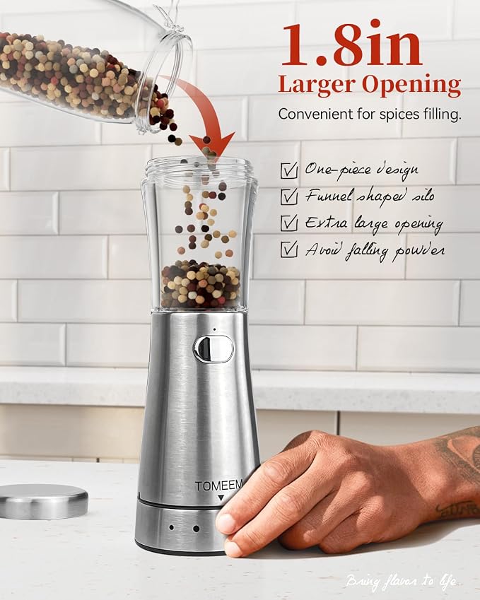 Electric Salt and Pepper Grinder Set - Image 5
