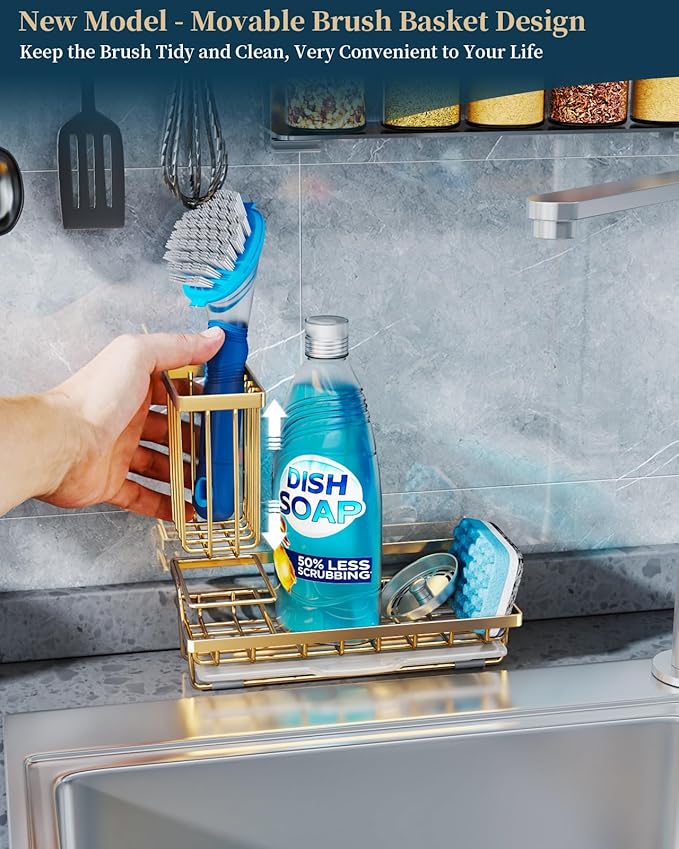 Consumest Sink Caddy, Kitchen Sponge Holder - Image 2