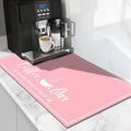 CooRug Absorbent Coffee Mat, Fashion Dish Drying Mat by CooRug