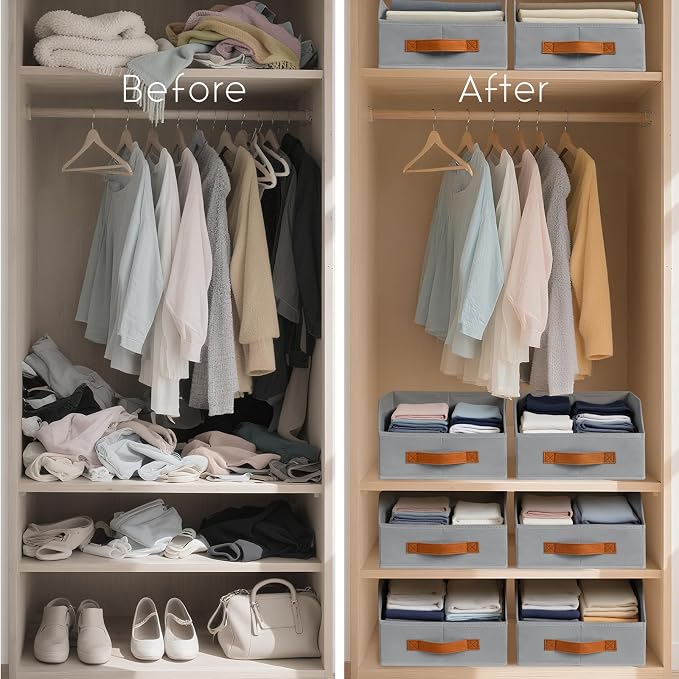 Homsorout Fabric Storage Bins for Organizing - Image 5