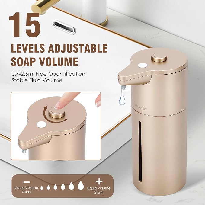 Automatic Soap Dispenser Touchless, Kitchen & Bathroom, Hands-Free, Adjustable - Image 2