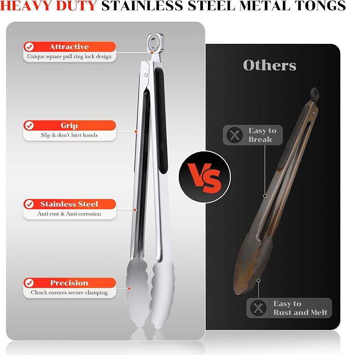 Kitchen Tongs for Cooking - Image 3