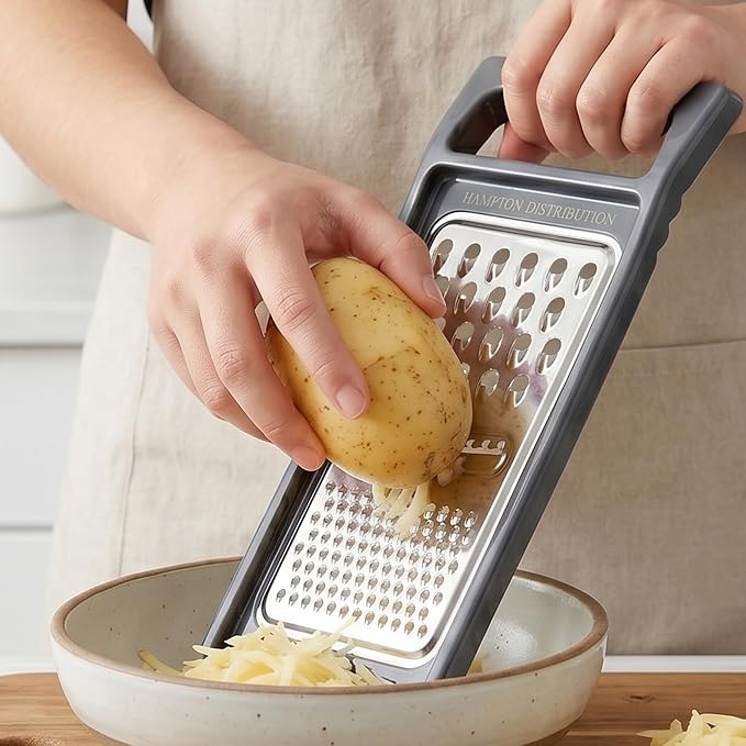Cheese Grater with Handle, Stainless Steel, Cheese Shredder, Fruit and - Image 8