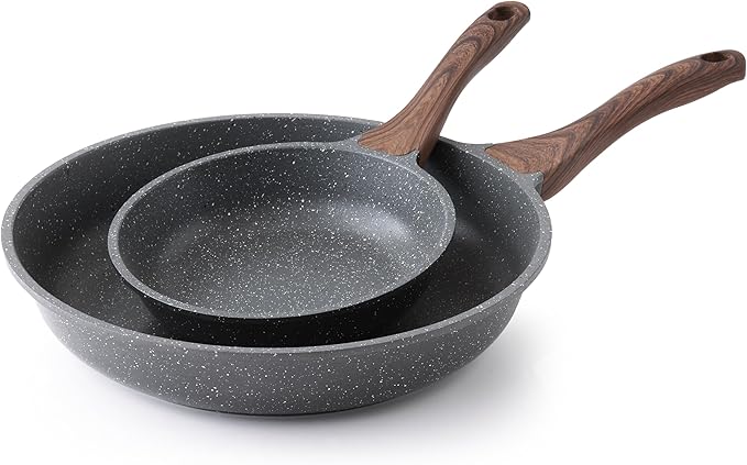 SENSARTE Nonstick Frying Pan Skillets, Swiss Granite Coating Omelette Pans by SENSARTE
