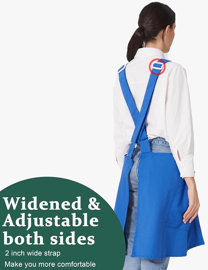 Cozy Adjustable Cross Back Aprons - Image 3