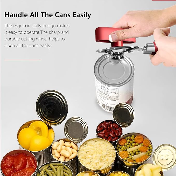 Can Opener, Professional 3-In-1 Multifunctional Manual Can Openers Bottle Opener - Image 7