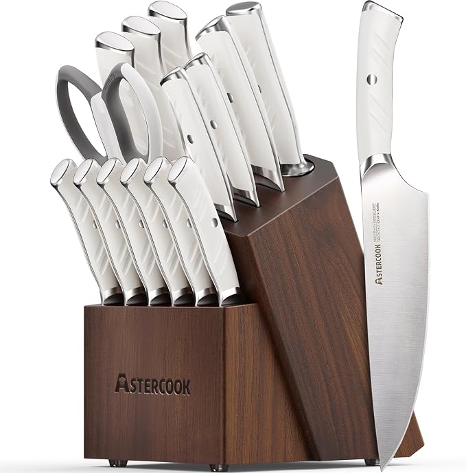 Knife Set, Astercook Kitchen Knife Set by Astercook