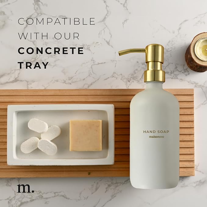MaisoNovo Soap Dispenser 2-Piece Set | 16.9oz Clear Bottles - Image 7