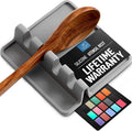 Zulay Kitchen Spoon Rest for Multiple Utensils High Heat-Resistant Silicone by ZulayKitchen
