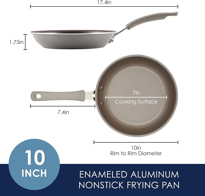 Rachael Ray Cook + Create Nonstick Frying Pan/Skillet, 10 Inch - Image 5