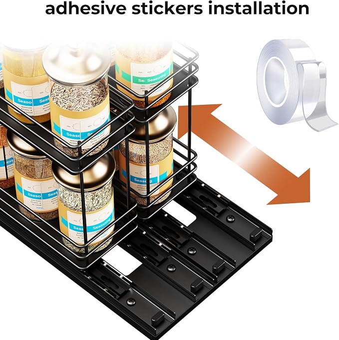 Mystozer Pull Out Spice Rack Organizer - Image 4